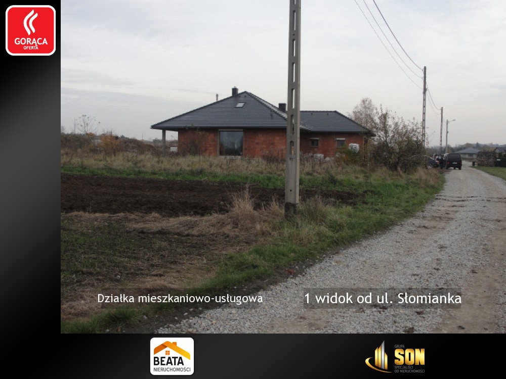 Nieruchomości: 1 widok od ul. Słomianka