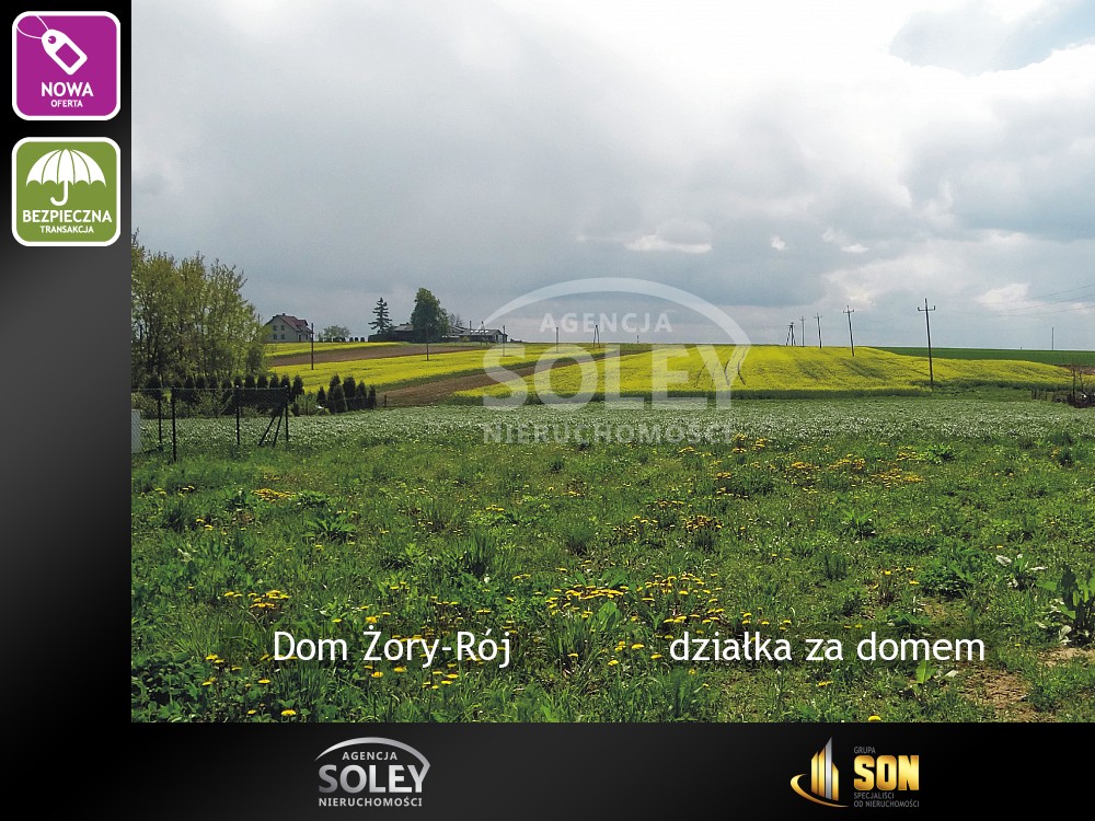 Nieruchomości: działka za domem