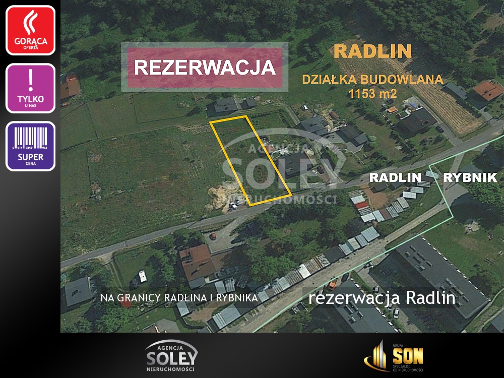 Radlin - Sprzedaż działki