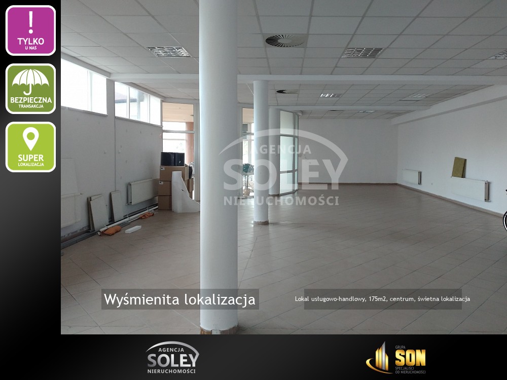 Nieruchomości: Lokal usługowo-handlowy, 175m2, centrum, świetna lokalizacja