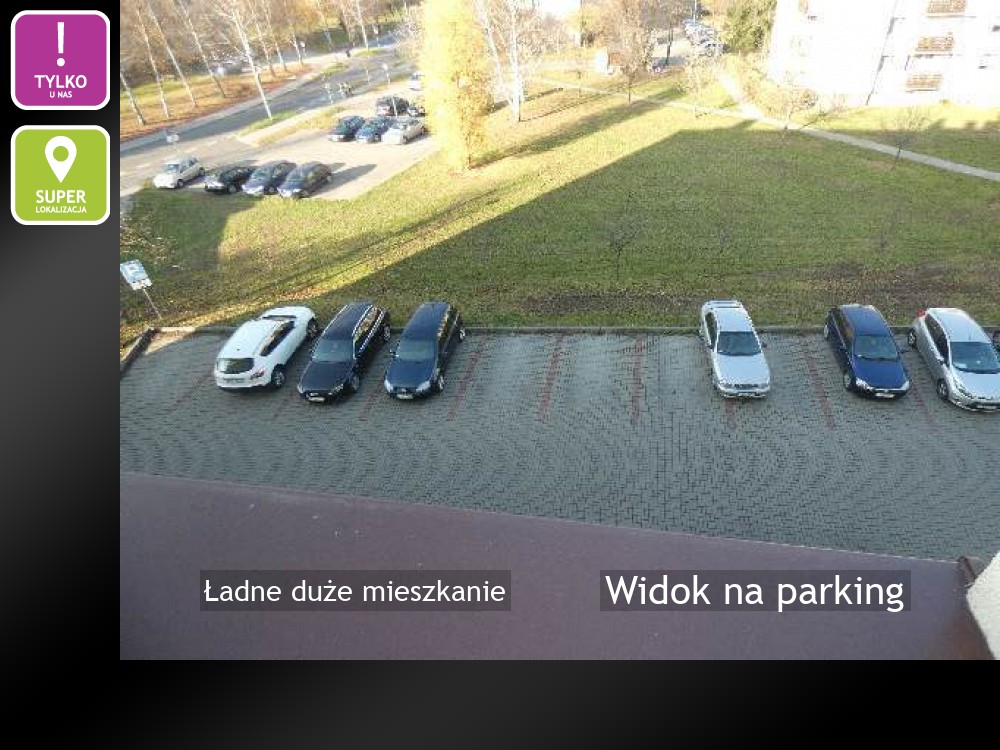 Widok na parking